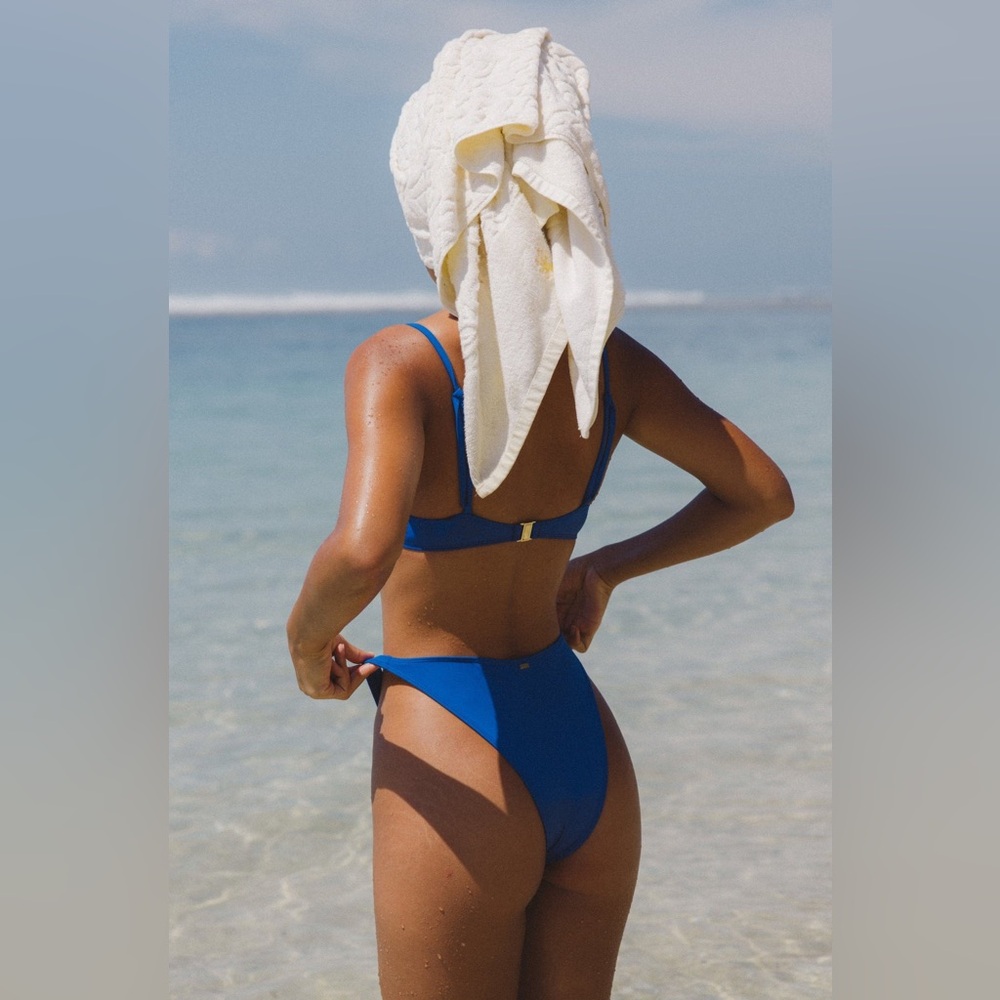 GOOSEBERRY Bottom Royal Blue Bikini Bottom Size XS Vacation Summer Resort